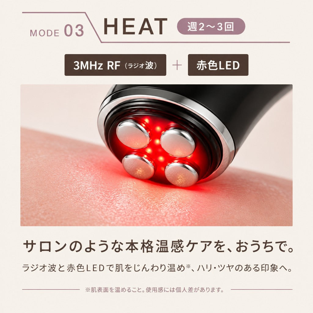 MODE 03 HEAT 3MHz RF ラジオ波 赤色LED